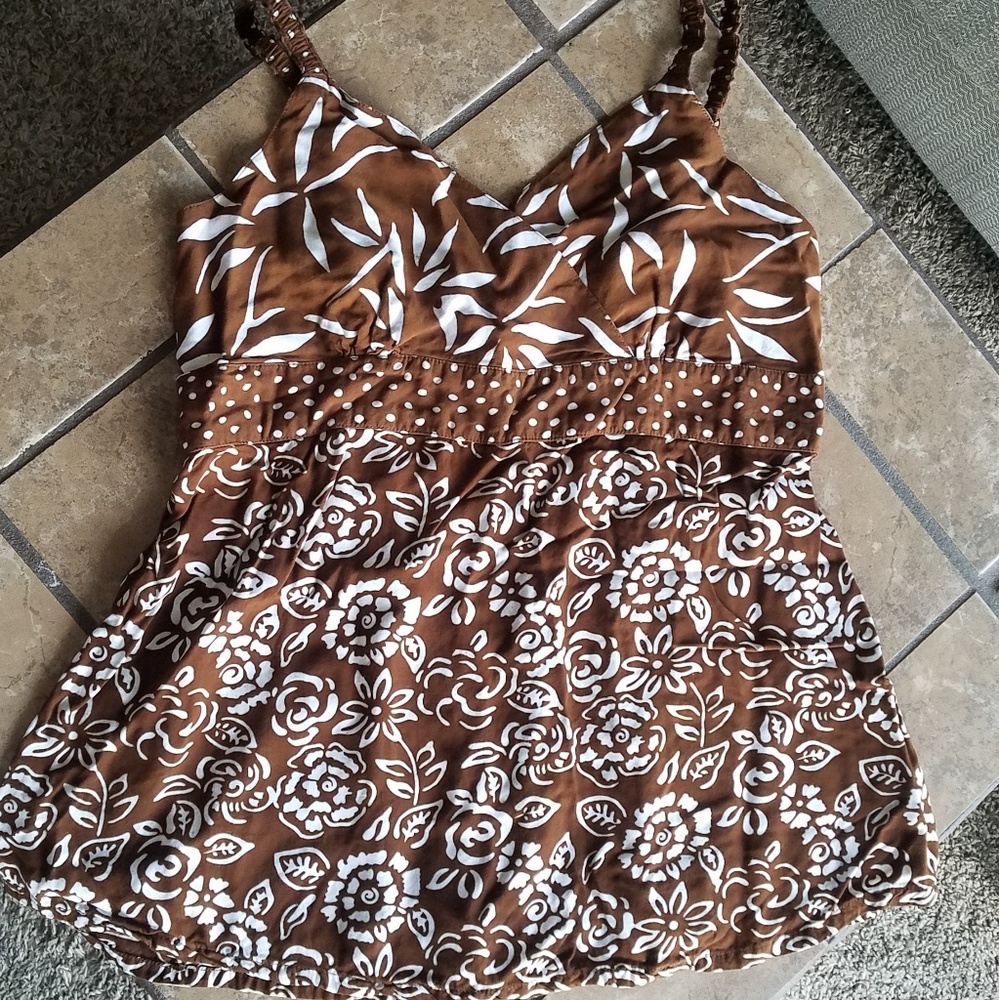 Nomadic Traders Breezy Peplum TankTop Sz. XL
